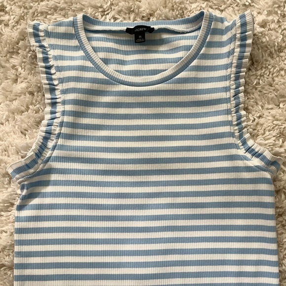 J. Crew Sleeveless Stretch Knit Top with Ruffle Sleeves size M and NWT size S - Picture 5 of 8